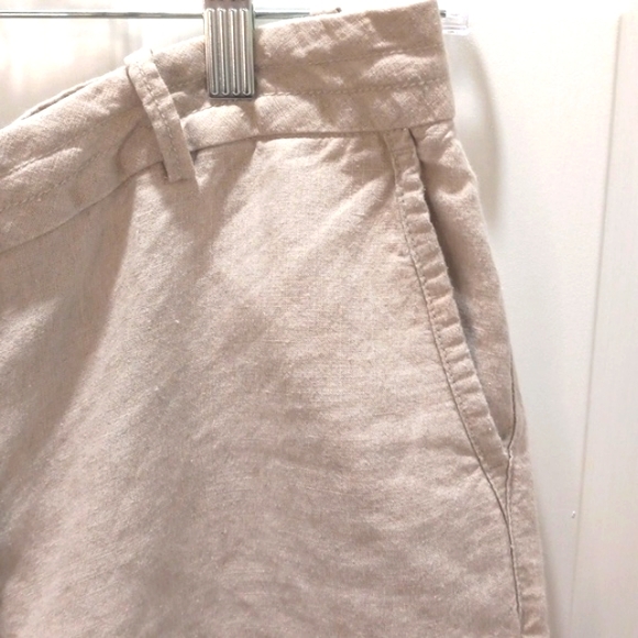 LLBean 💯 % Linen Cropped  Pants. Size 8 - Picture 3 of 8